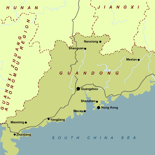 Regions Carte du Macao